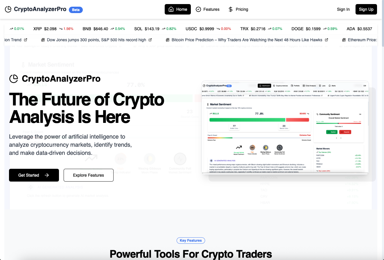 CryptoAnalyzer Pro